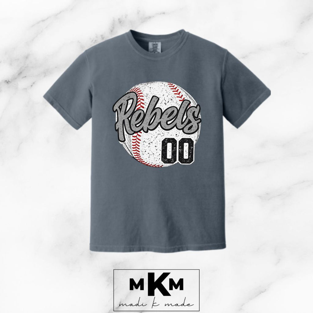 School Team Spirit Custom Baseball T-Shirt or Sweatshirt