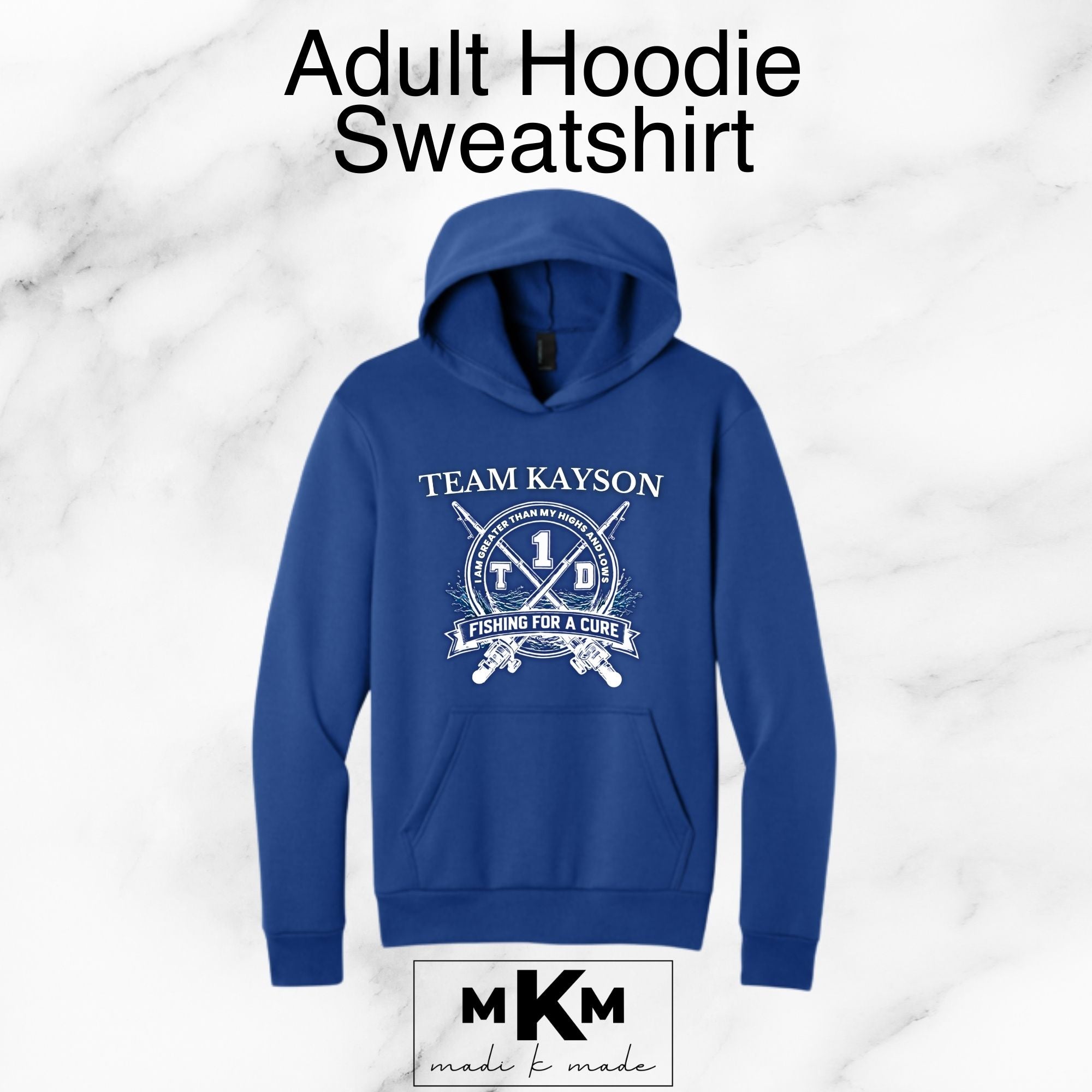 Team Kayson Adult Hoodie (True Royal)
