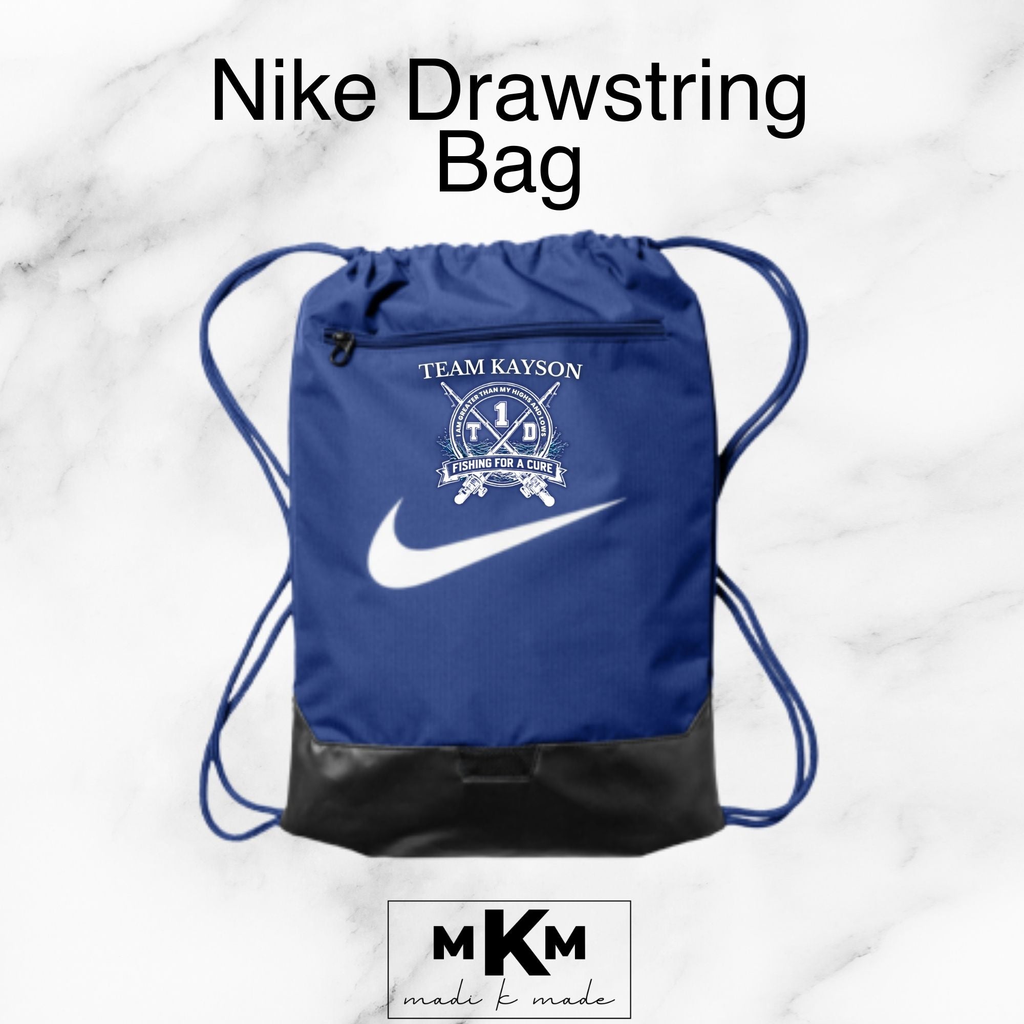 Team Kayson Nike Drawstring Bag (Game Royal)