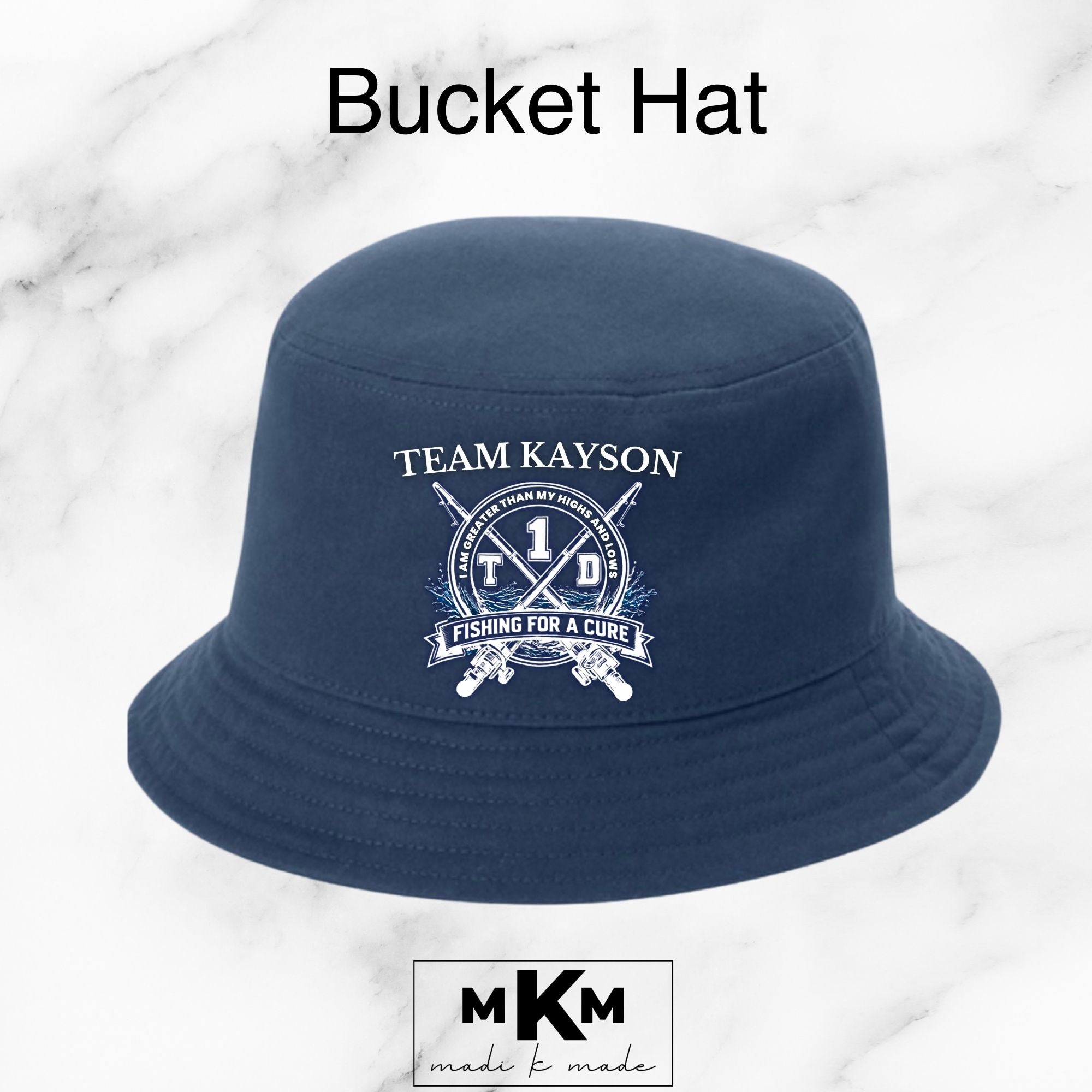 Team Kayson Bucket Hat (River Blue/Navy)