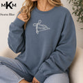 Park Christian Falcons Embroidered Pennant Bow Crewneck
