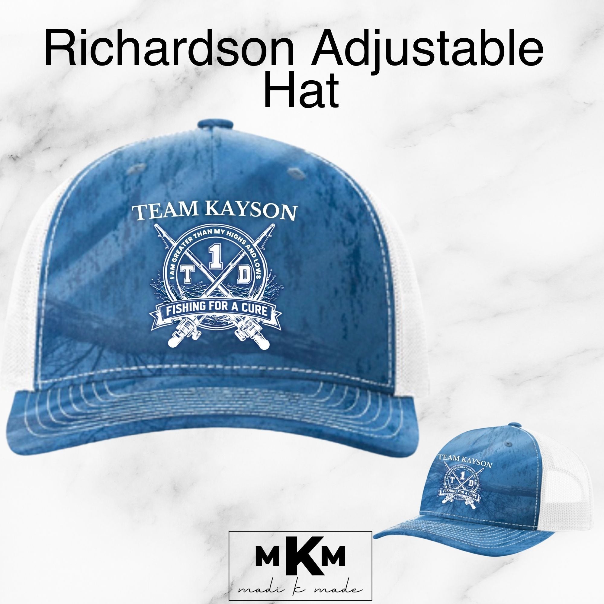 Team Kayson Richardson Adjustable Hat (Blue/White)