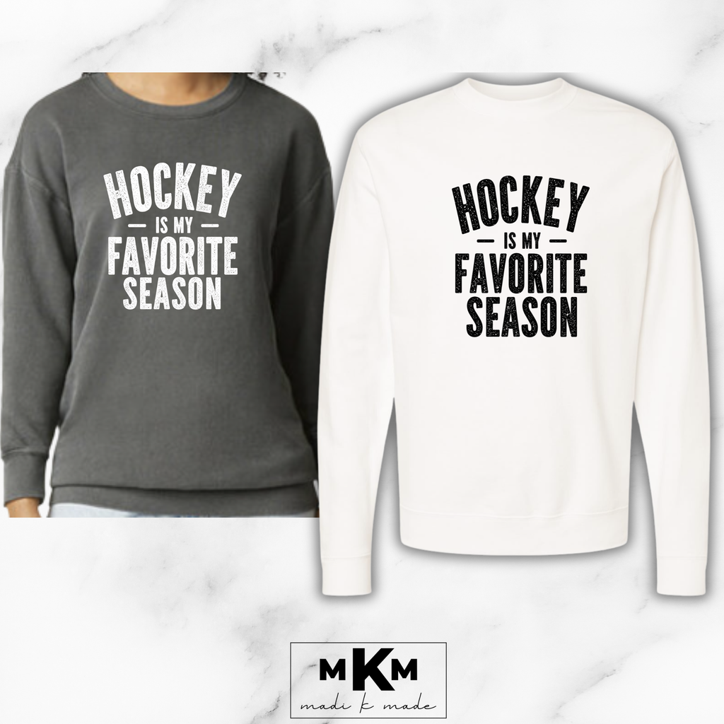 Hockey Adult Crewneck Sweatshirt