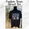 Custom Team Spirit Tee | Heat Press | Fan Collage Design