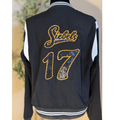 Custom Sequin Varsity Jacket – Personalized Sports Jacket with Name & Number