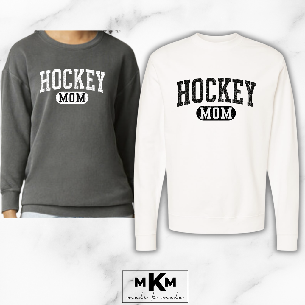 Hockey Adult Crewneck Sweatshirt