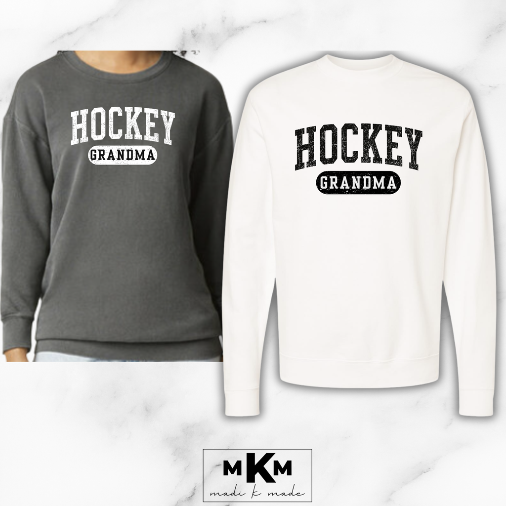 Hockey Adult Crewneck Sweatshirt