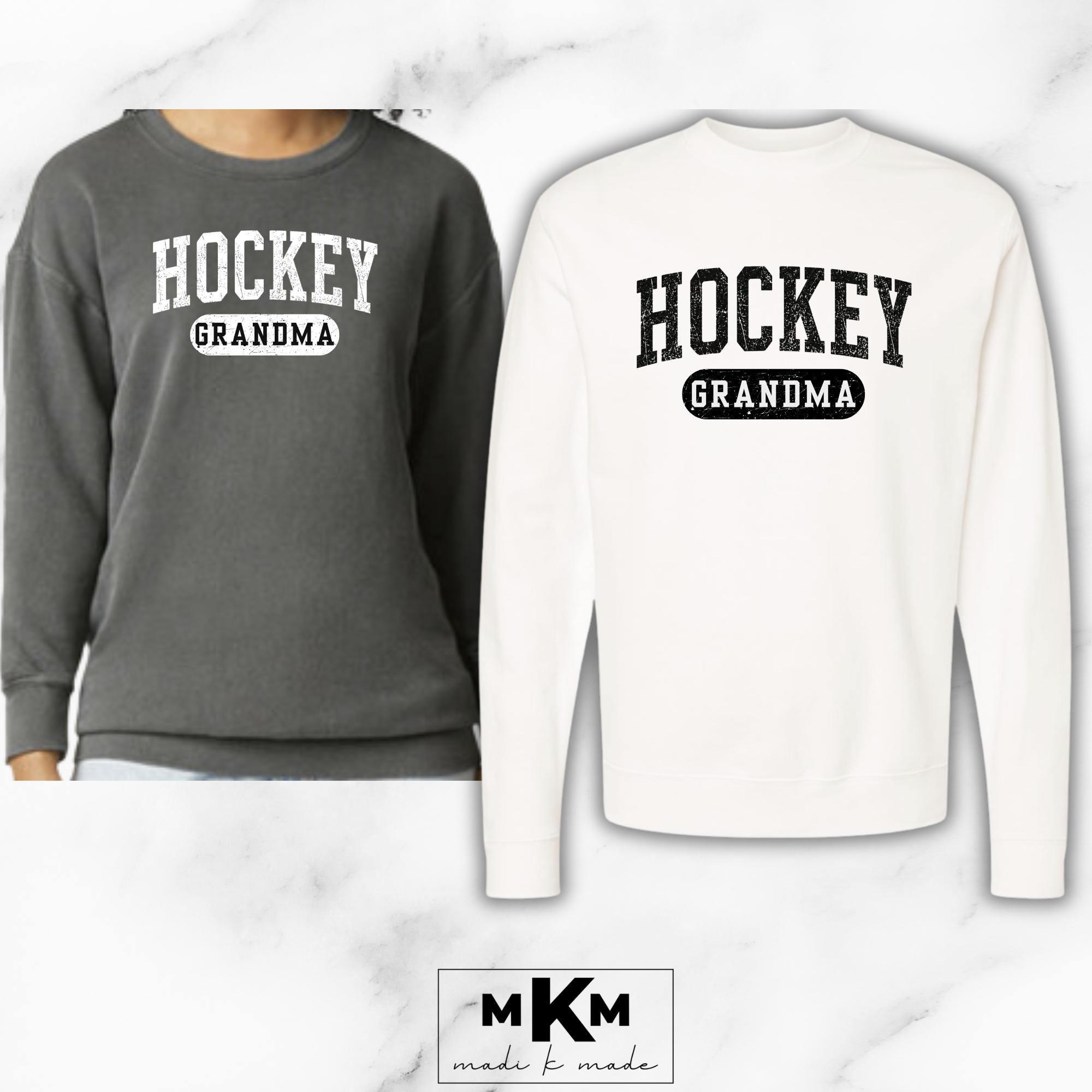 Hockey Adult Crewneck Sweatshirt