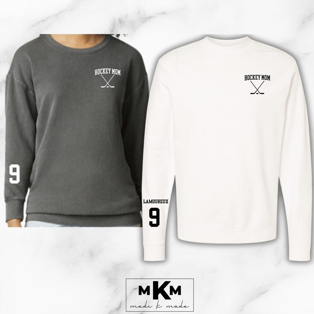 Hockey Adult Crewneck Sweatshirt