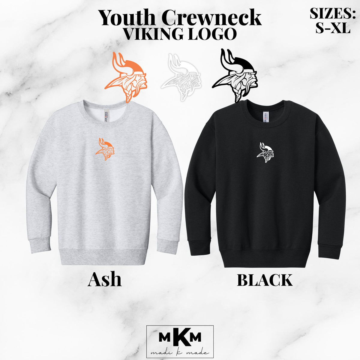 Logo Vikings Head PR - Crewnecks