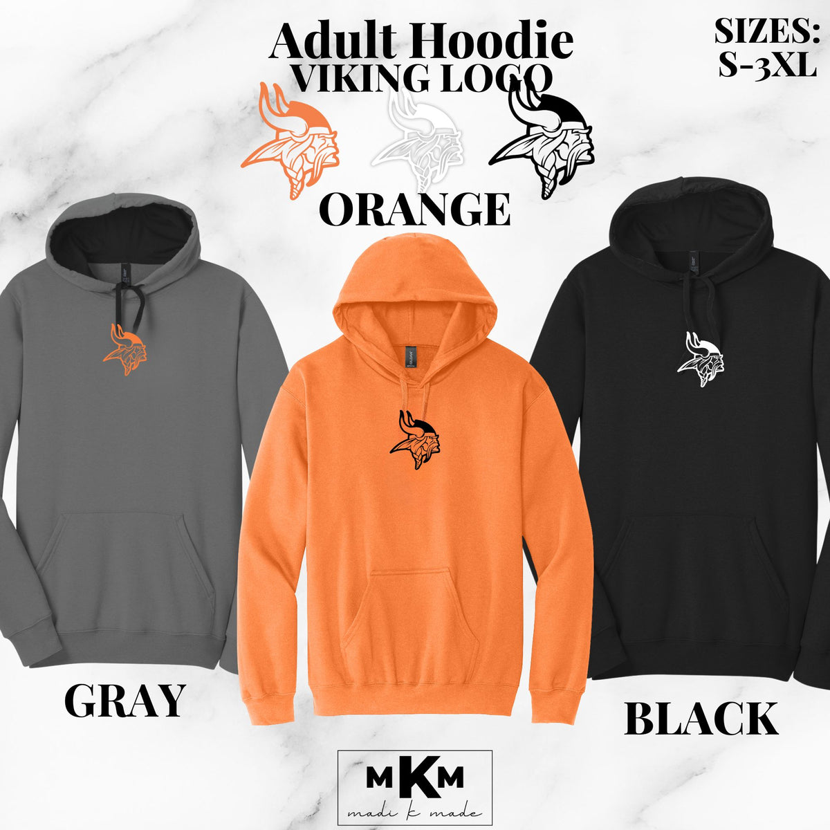Logo Vikings Head PR - Hoodies