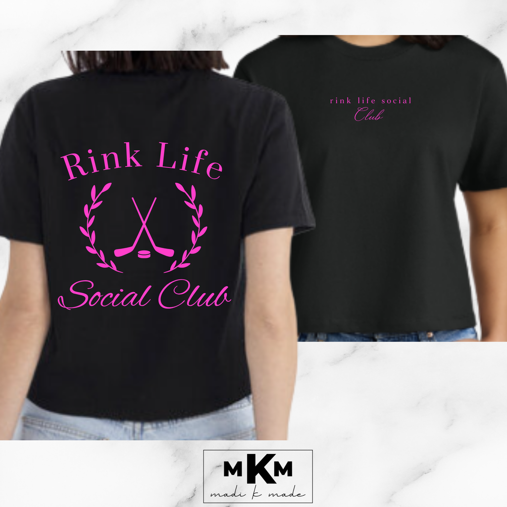 Hockey Adult Boxy CROP T-Shirt