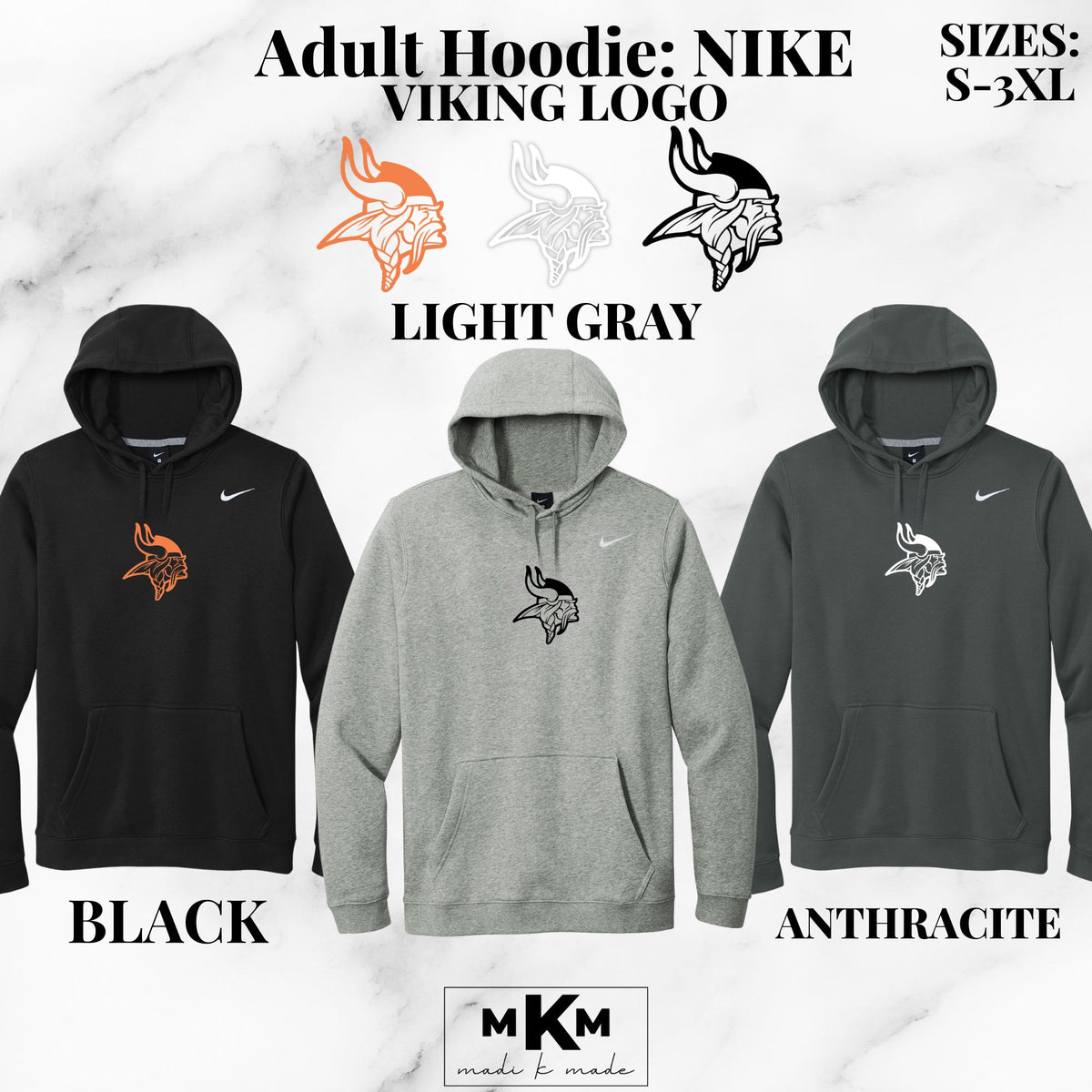 Logo Vikings Head PR - Hoodies
