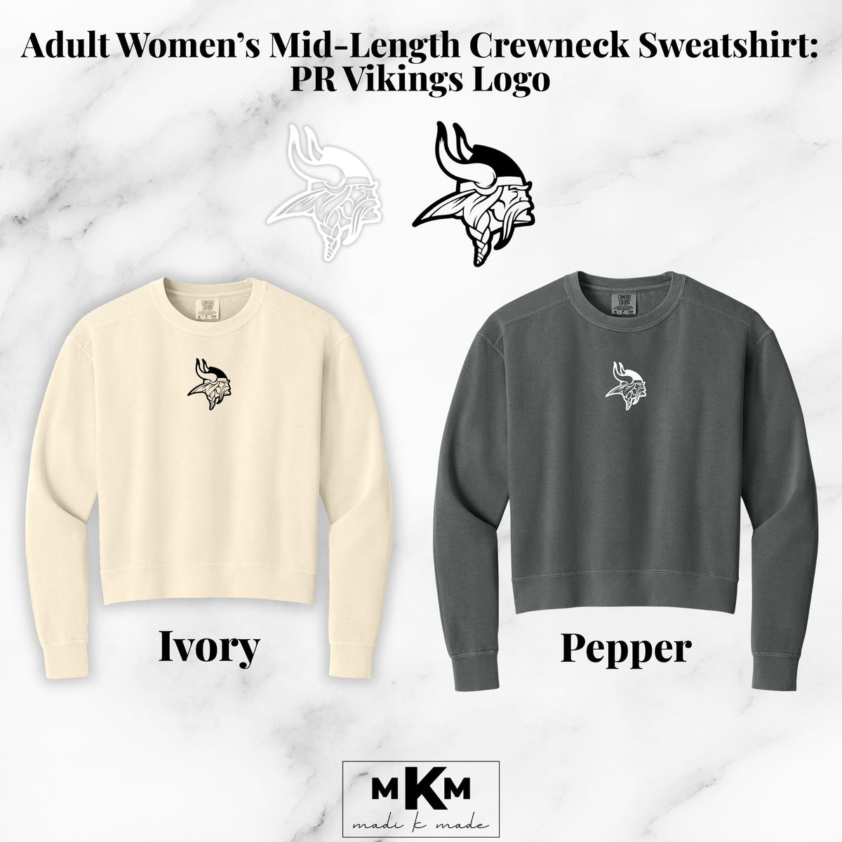 Logo Vikings Head PR - Crewnecks