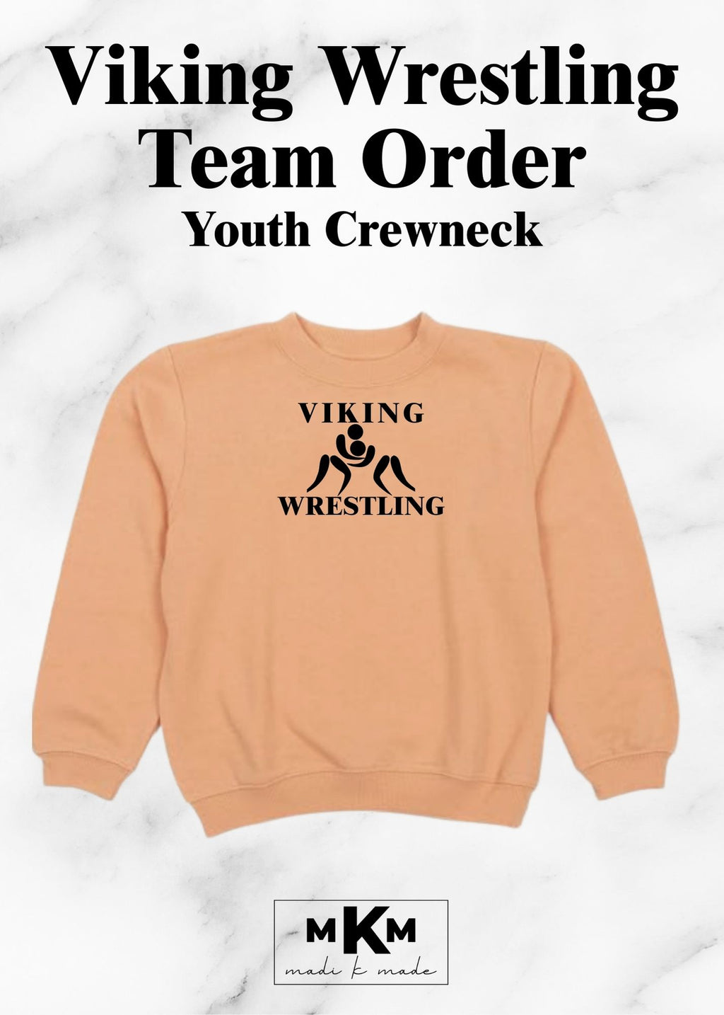 Viking Wrestling Team Sweatshirt Adult & Youth – 2025 Team Order