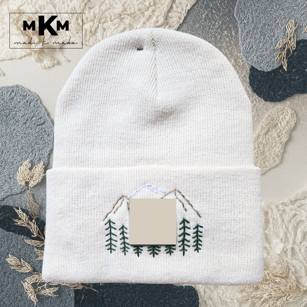 Custom Embroidered Beanie, Personalized Winter Hat, Name or Logo Hat, Adult, One Size, Knit Cuffed Beanie, Custom Designs, Gift for Him Her