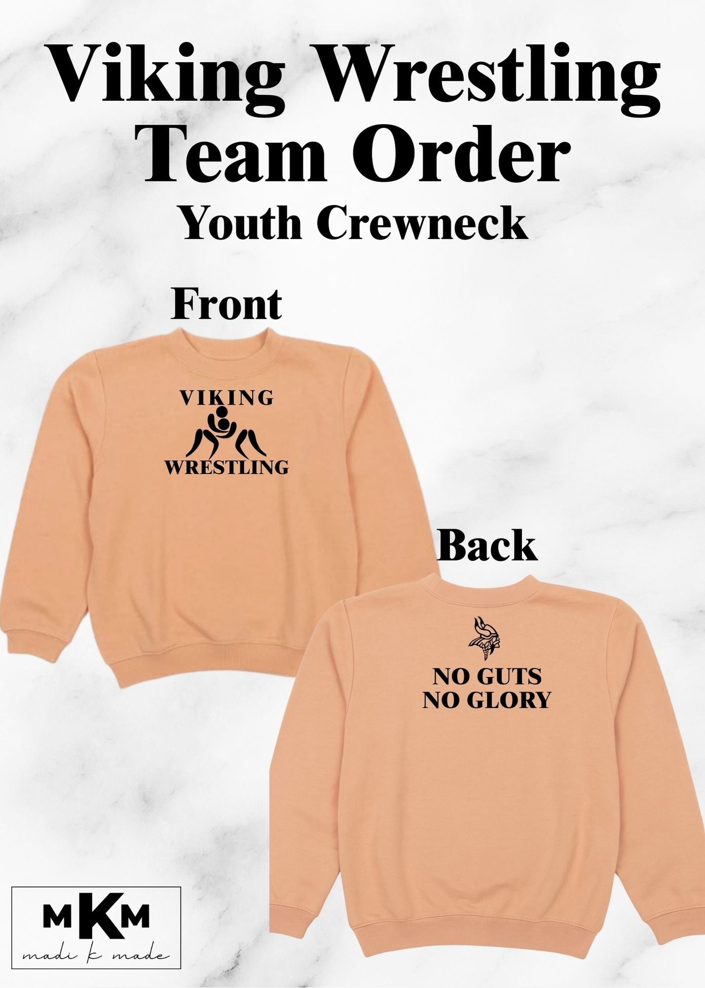 Viking Wrestling Team Sweatshirt Adult & Youth – 2025 Team Order