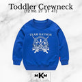 Team Kayson Toddler Crewneck Sweatshirt (Royal Blue)