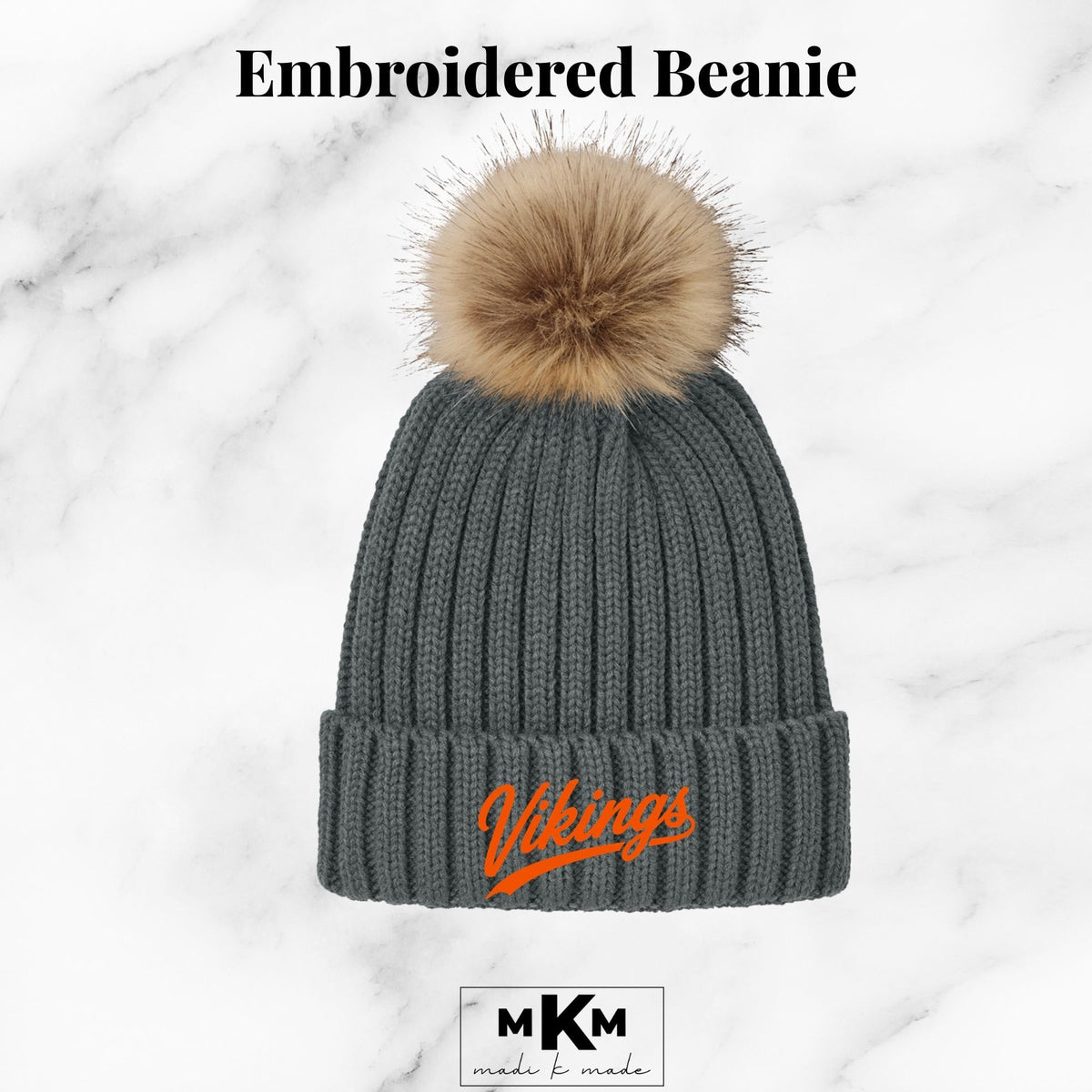Pelican Rapids Vikings Embroidered Beanie