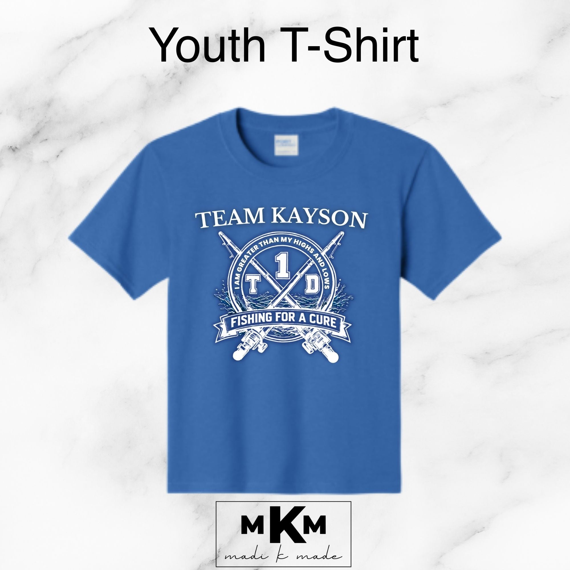 Team Kayson Youth T‑Shirt (Royal Blue)