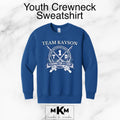 Team Kayson Youth Crewneck Sweatshirt (Royal Blue)