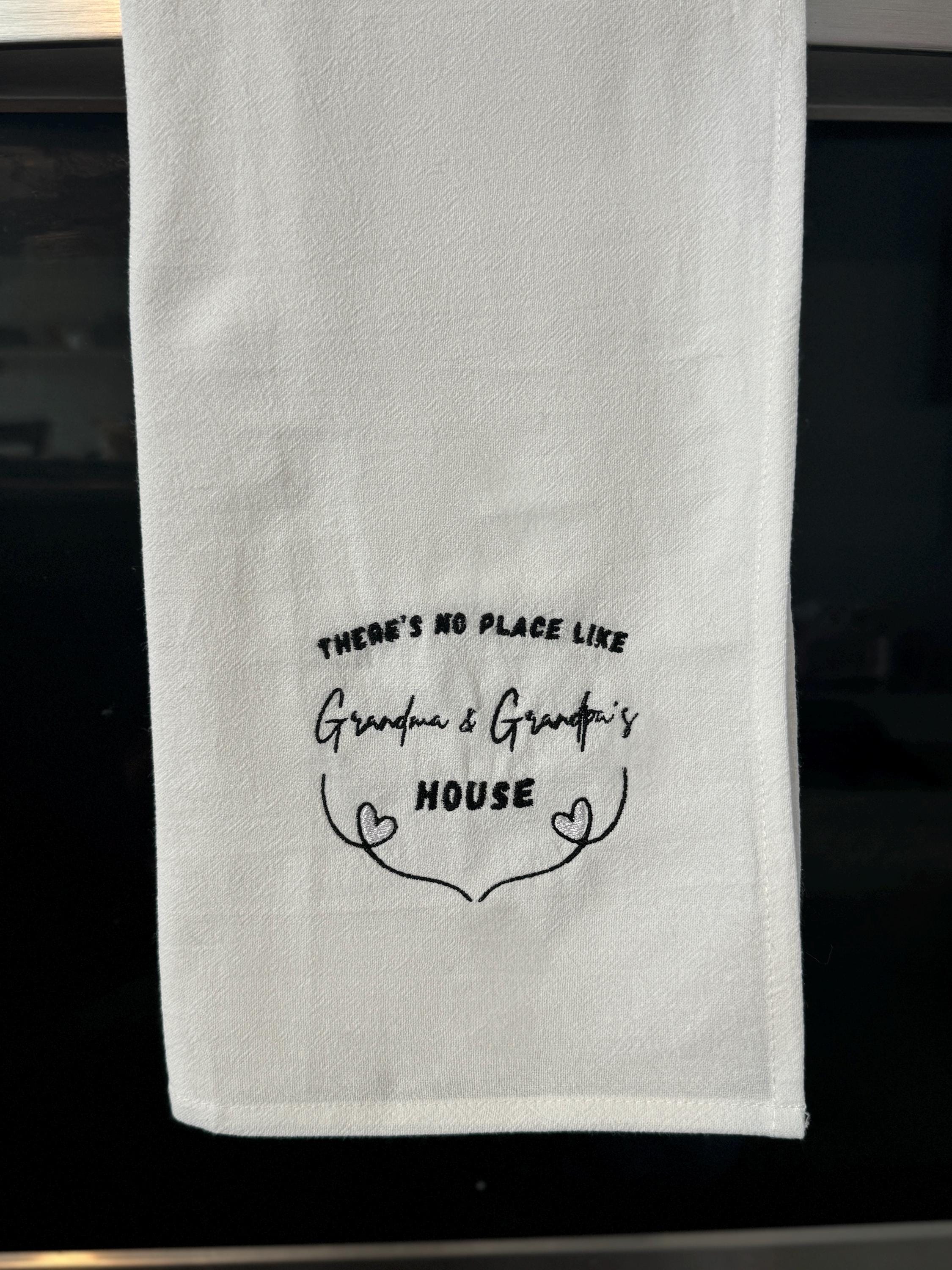 Personalized Embroidered Flour Sack Towels - Custom Kitchen Towels - Unique Gifts - Home Décor - 30x30 Inches