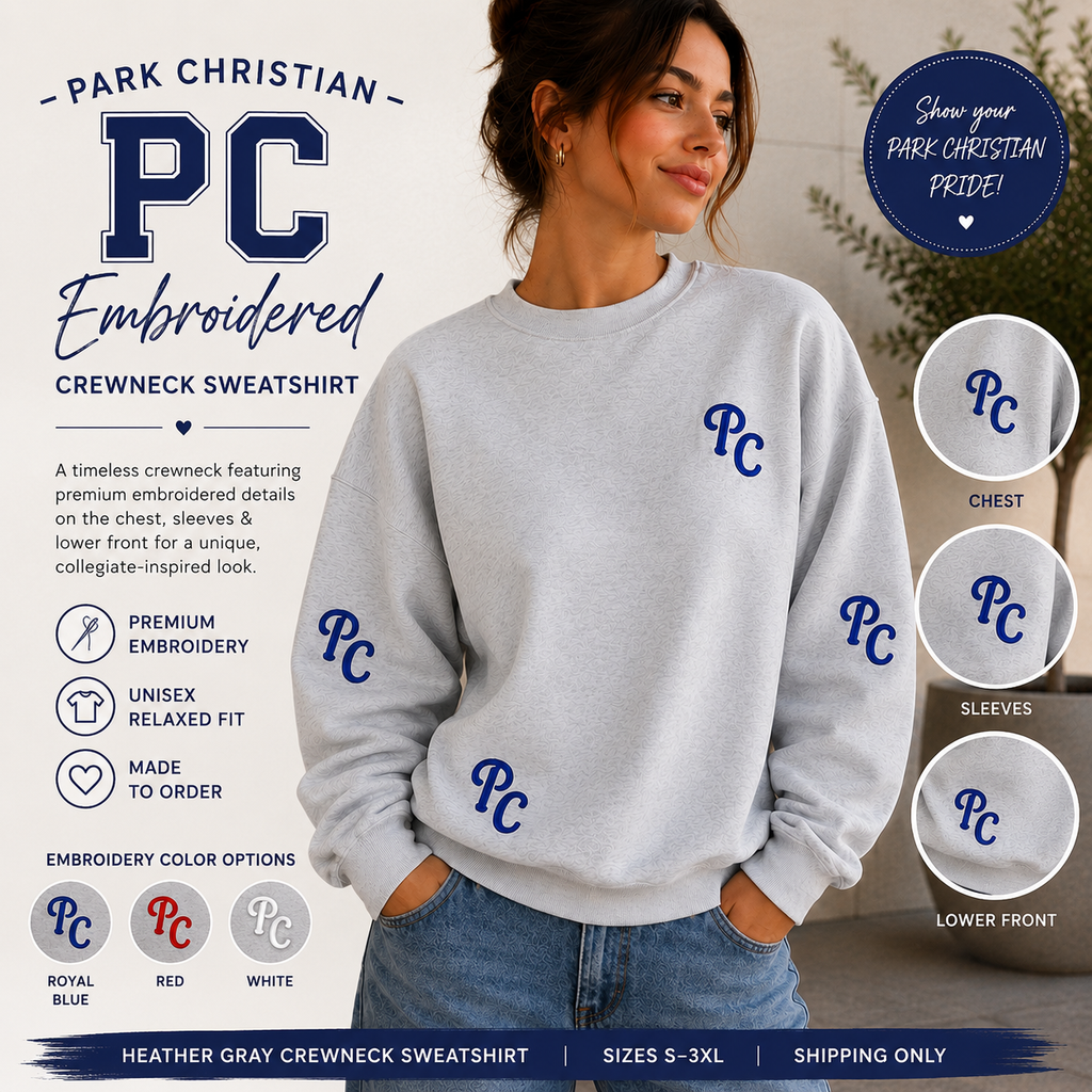 Park Christian PC Embroidered Crewneck Sweatshirt