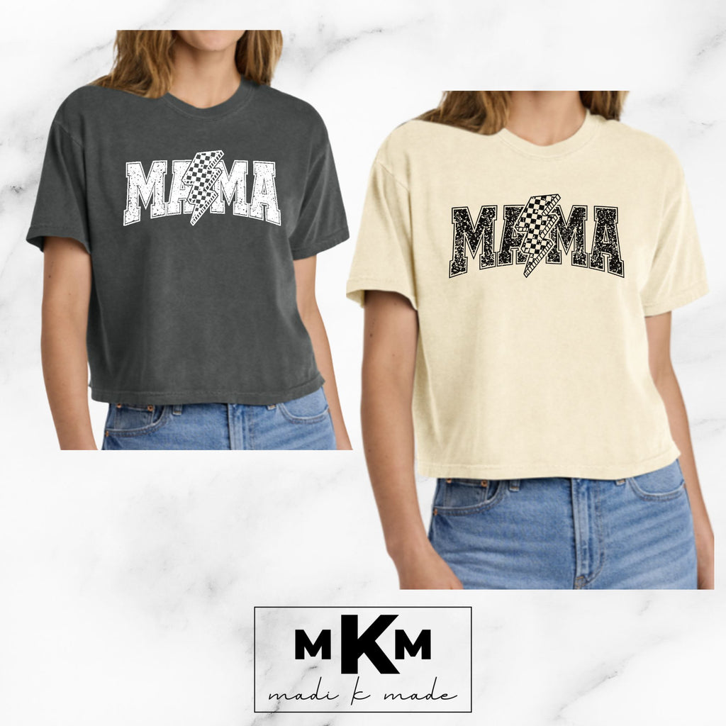 Boxy Crop Mama Tee