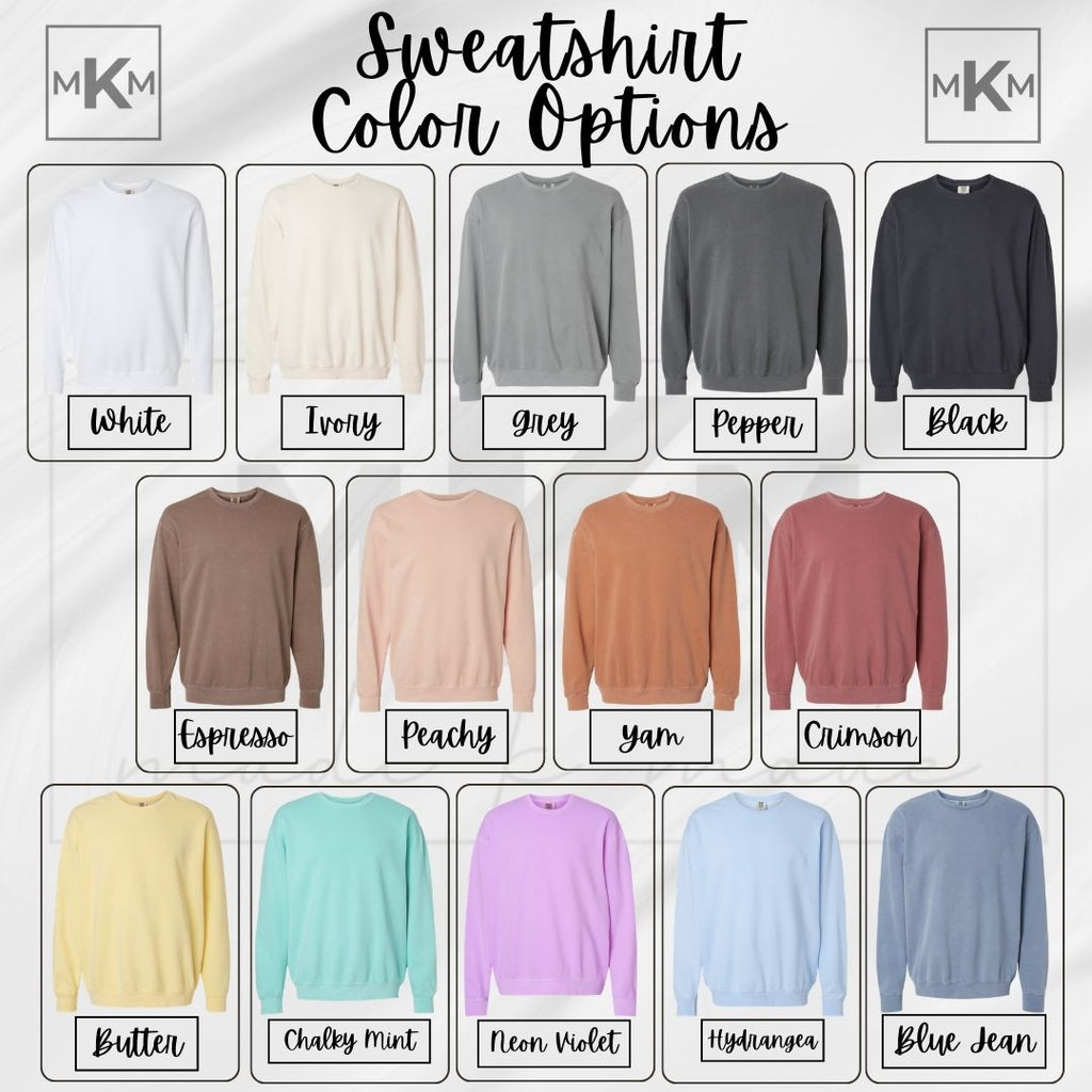 Embroidered Collar Team Crewneck Sweatshirt