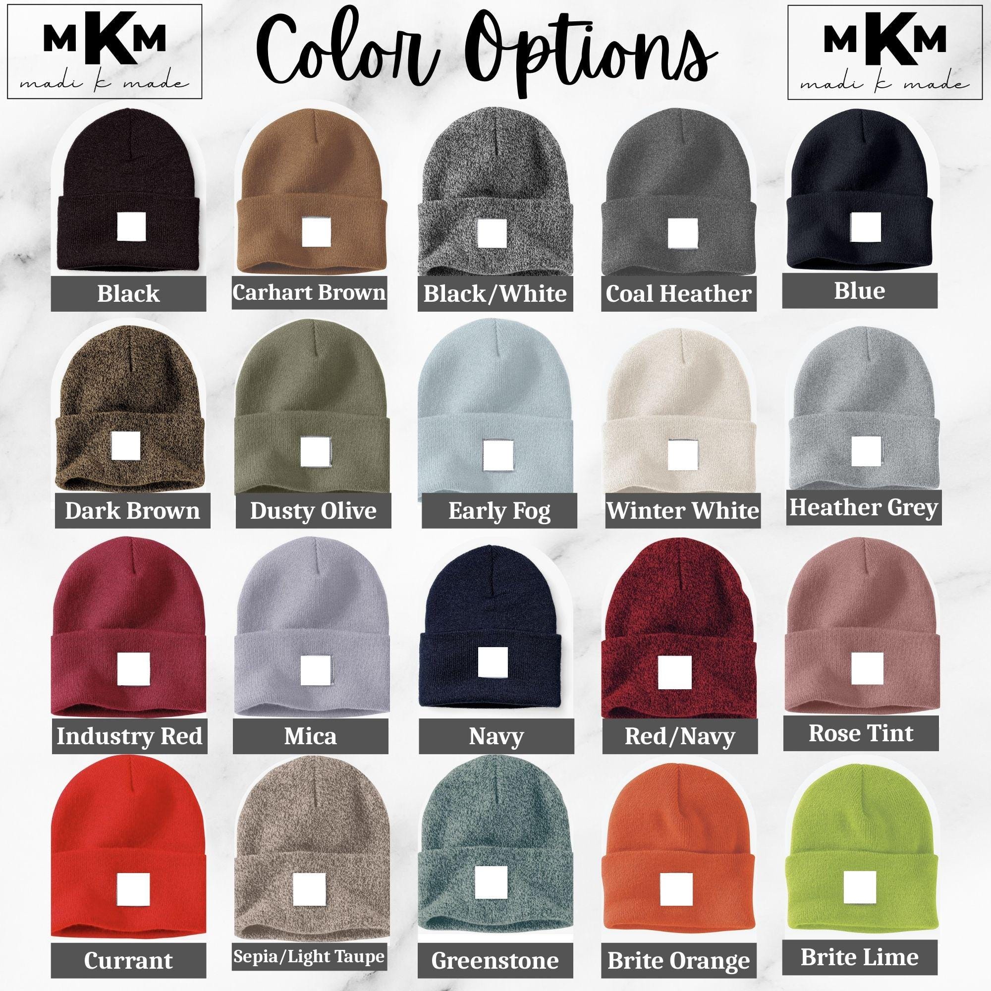 Custom Embroidered Beanie, Personalized Winter Hat, Name or Logo Hat, Adult, One Size, Knit Cuffed Beanie, Custom Designs, Gift for Him Her