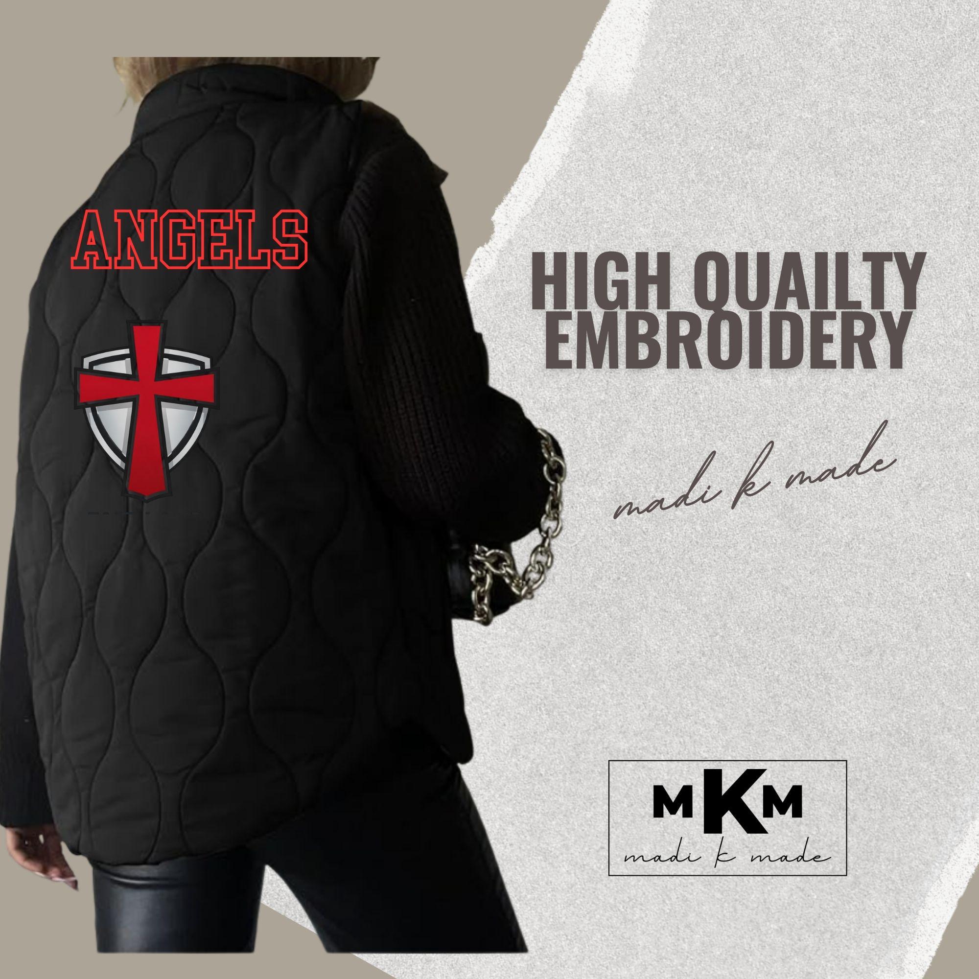 Personalized Sports Vest | Embroidered Spirit Wear | Game Day Outerwear