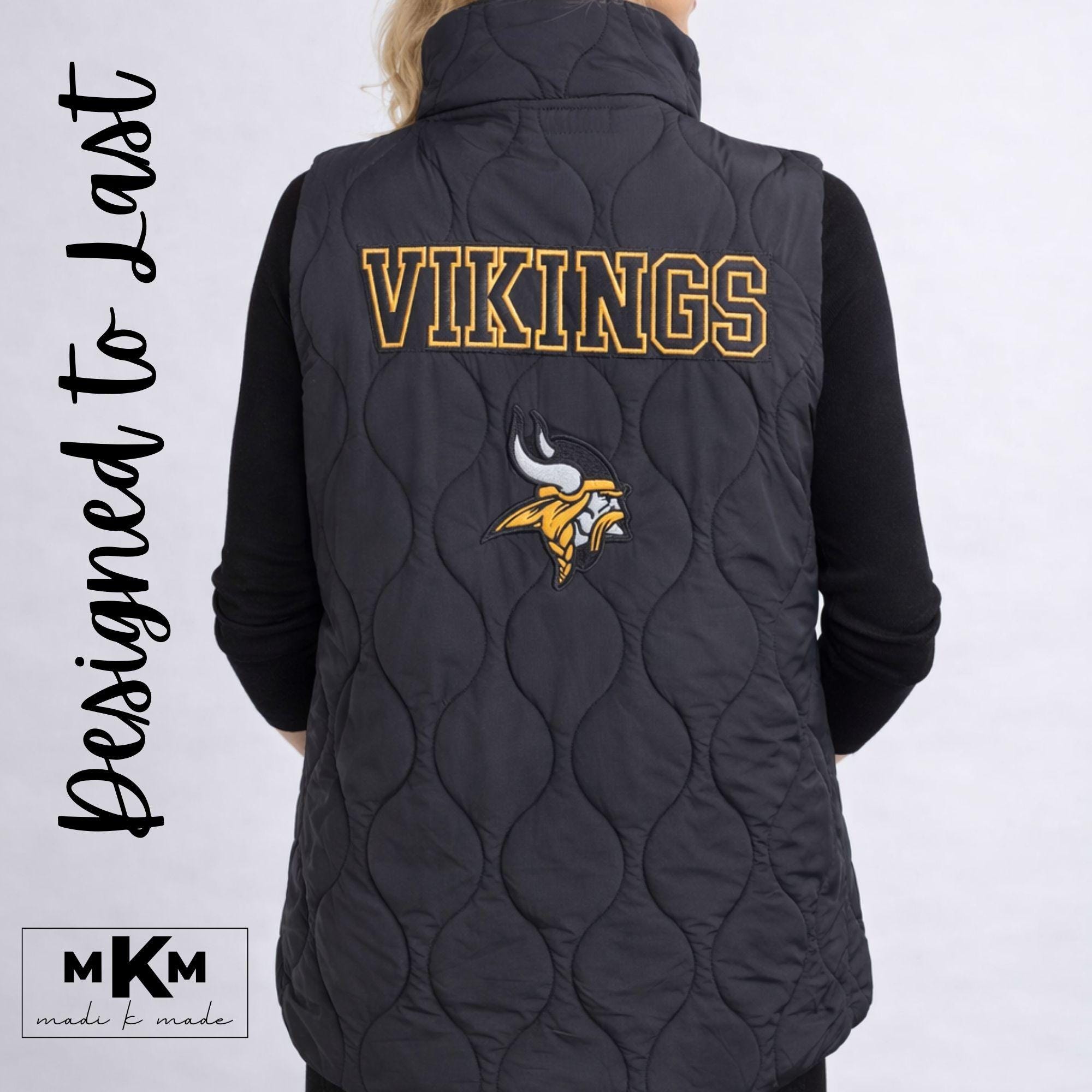 Personalized Sports Vest | Embroidered Spirit Wear | Game Day Outerwear