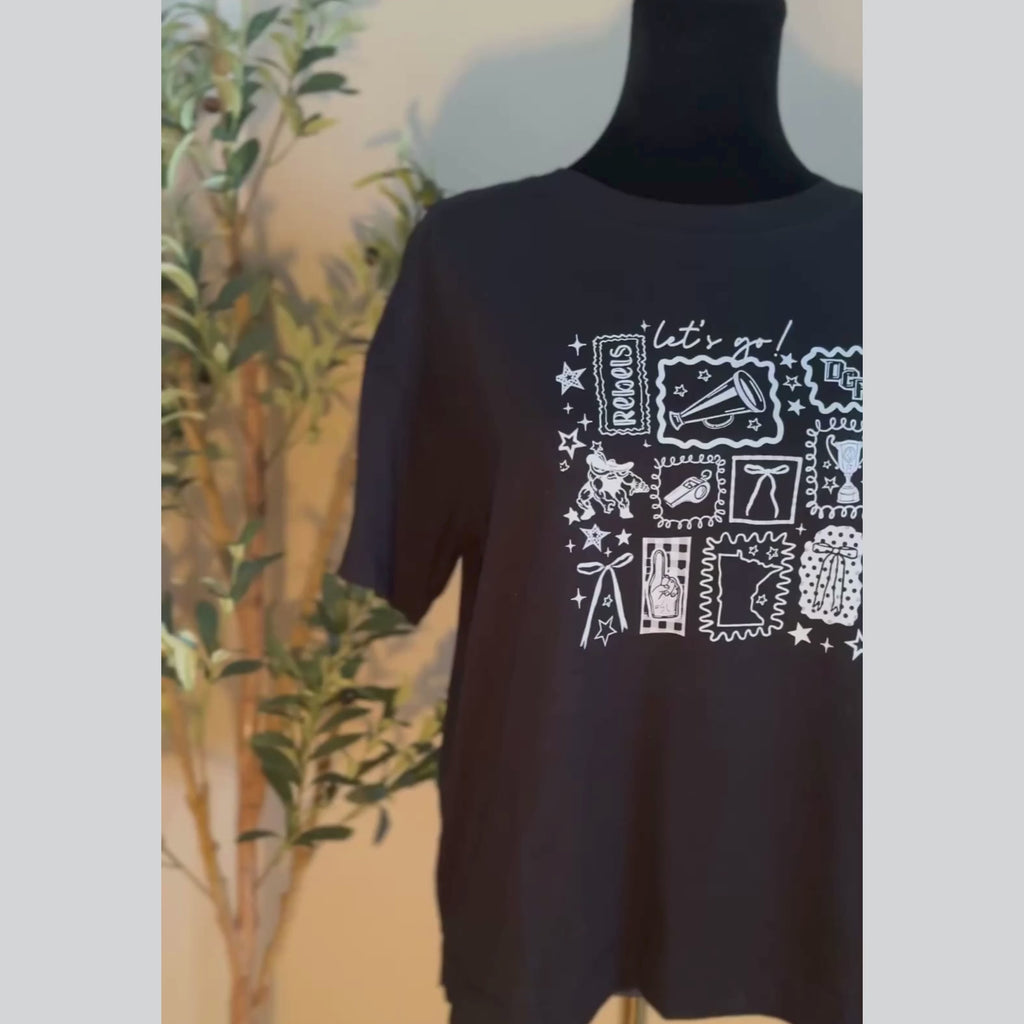 Custom Team Spirit Tee | Heat Press | Fan Collage Design